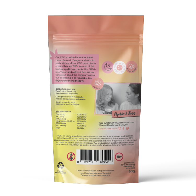 Mellow Meno CBD Capsules